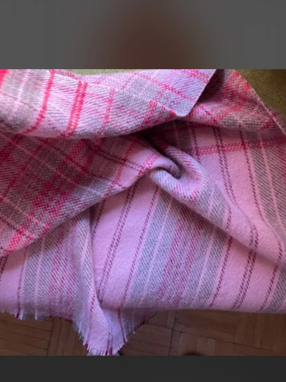 Acne studios Oversized Plaid Wool Scarf